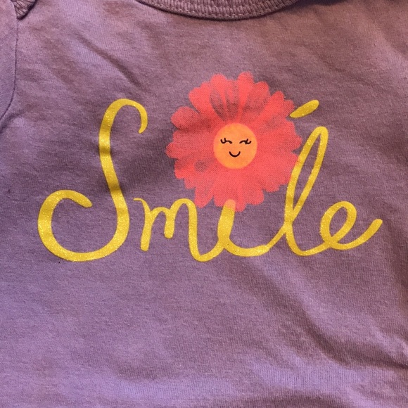 🌸Place baby girl long sleeve Smile romper with flower 3-6M🌸 - Picture 3 of 4